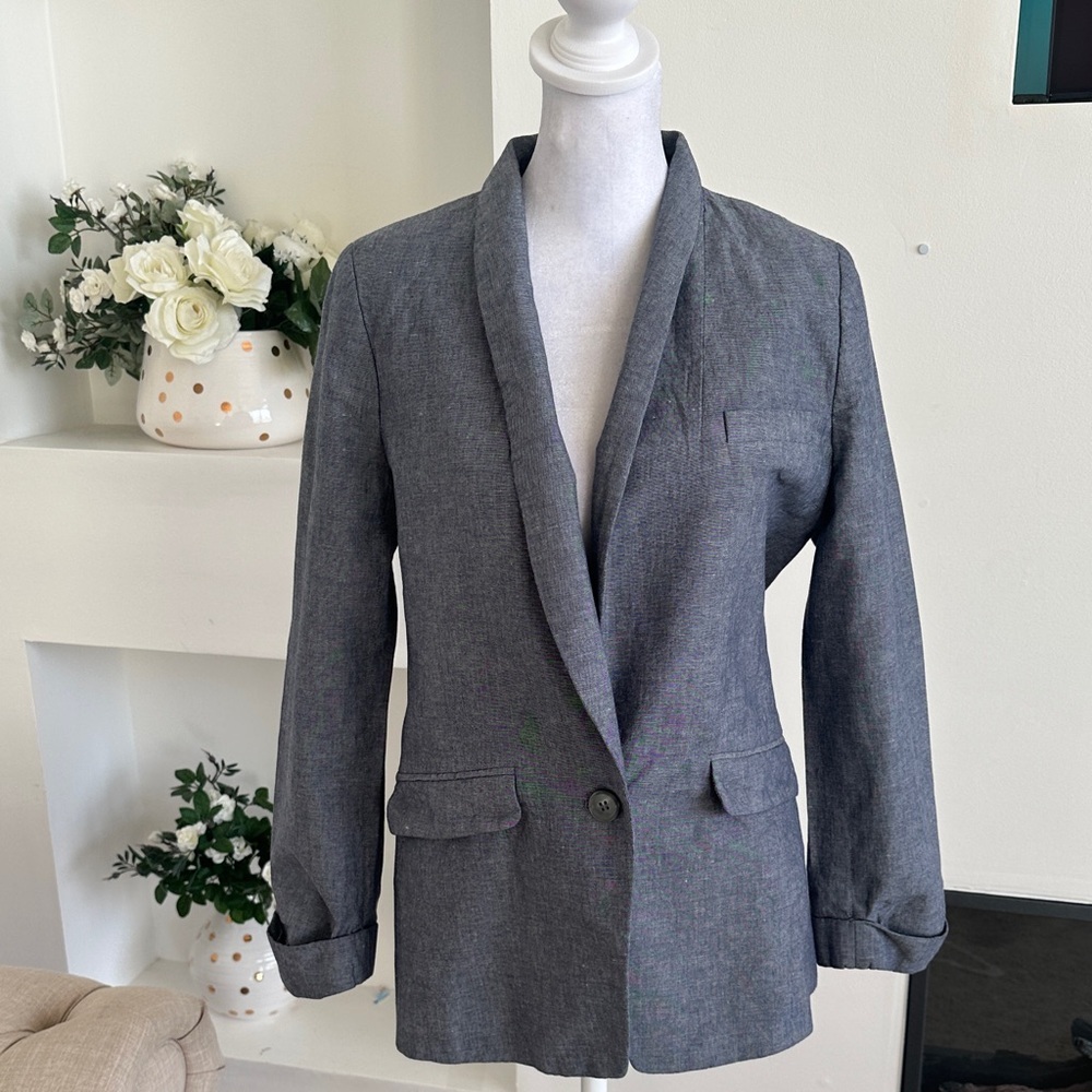 J. Crew Gray Blazer - Picture 2 of 7